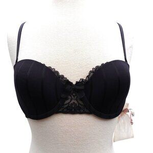 Felina 34C  Black Convertible Contour Cup Underwire Bra NWOT